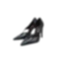 Zara Asymmetric High-heel Shoes Black 1240-610-800 Size 38